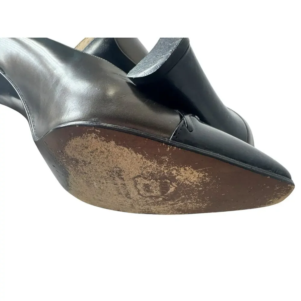 Stuart Weitzman Womens 7.5B Patent Leather Heels‎ Pewter Metallic Braided Pump